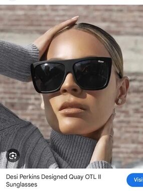 Quay x desi sunglasses black and gold (OTL II)